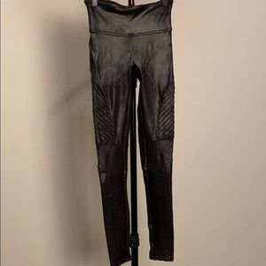 Black Moto Spanx Leggings